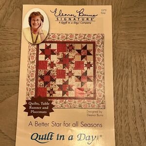 Quilt in‎ a Day A Better Star for All Seasons Quilts, Table Runner and Placemats